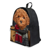 Yorkie Bulldog Pug Dog - Middle School Bag - School Bag Print