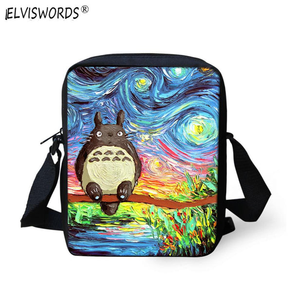 3D Totoro - Mini Shoulder Bags - School Bag Print