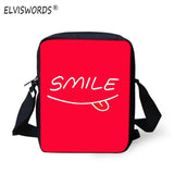 Smiley Face - Mini Shoulder Bags - School Bag Print