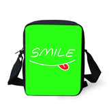 Smiley Face - Mini Shoulder Bags - School Bag Print