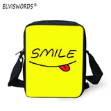 Smiley Face - Mini Shoulder Bags - School Bag Print