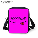 Smiley Face - Mini Shoulder Bags - School Bag Print