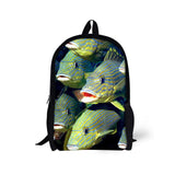 3D The Underwater World - Primary School Bag - School Bag Print