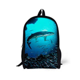 3D The Underwater World - Primary School Bag - School Bag Print