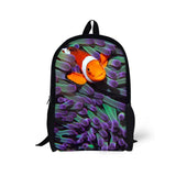 3D The Underwater World - Primary School Bag - School Bag Print