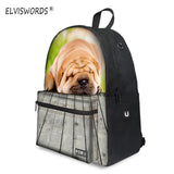 Backpack Dog Plug Print 3d - Middle School Bag - School Bag Print