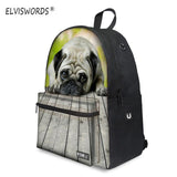 Backpack Dog Plug Print 3d - Middle School Bag - School Bag Print