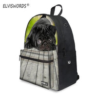 Backpack Dog Plug Print 3d - Middle School Bag - School Bag Print