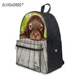 Backpack Dog Plug Print 3d - Middle School Bag - School Bag Print