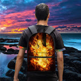 Diaper Bag God Flame - Middle School Bag - School Bag Print