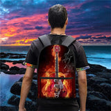 Diaper Bag God Flame - Middle School Bag - School Bag Print