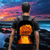 Diaper Bag God Flame - Middle School Bag - School Bag Print