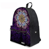 Flower Floral - Middle School Bag - School Bag Print