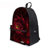 Flower Floral - Middle School Bag - School Bag Print