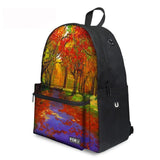 Flower Floral - Middle School Bag - School Bag Print