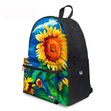 Flower Floral - Middle School Bag - School Bag Print