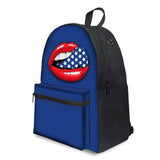 Lips 3d - Middle School Bag - School Bag Print