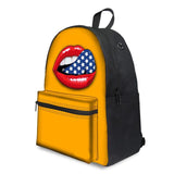 Lips 3d - Middle School Bag - School Bag Print