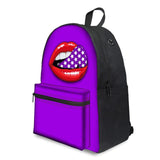 Lips 3d - Middle School Bag - School Bag Print