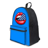 Lips 3d - Middle School Bag - School Bag Print