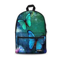 Butterfly - Middle School Bag - School Bag Print